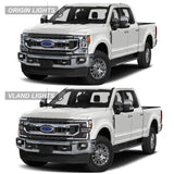 Black LED Projector Headlights for Ford Super Duty Headlight Assembly VLAND