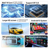 24.6-inch Dual Touch Screen Android 13 System for Mercedes GLC/C-Class