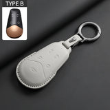 Leather Car Remote Key Case Cover For Voyah Dream PHEV 2024