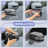 Red ABS Mirror Cover for Jetour Traveler T2 2023 Car Interior Accessory HEBE