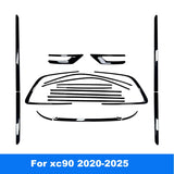 Bright Black Window Trim for Volvo XC90 2015-2026 Car Interior Accessory LINGLUYANG xc90 2020-2025