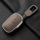 Aluminum Alloy Goatskin Car Key Case Cover for Honda Civic 11th 2022