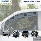 Front Window Louvers for Ford F150 Raptor 09-14 Car Interior Accessory HEBE