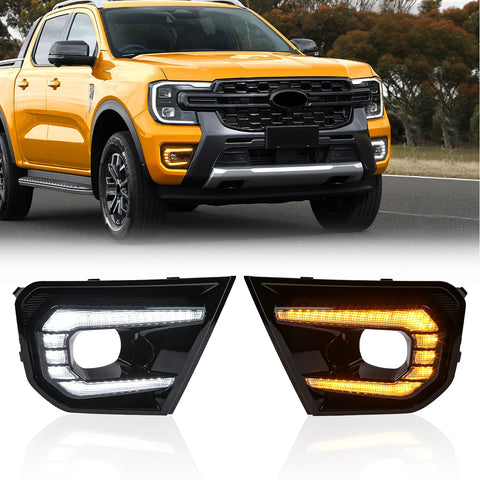 Front Bumper DRL with Turn Signal for Ford Ranger Car Interior Accessory MAGIC COLORM Wildtrak