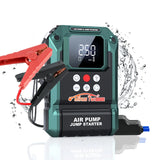 Portable 12V Jump Starter & Air Pump for Cars, Motorcycles, and Bikes, 2000A Peak, 150PSI, LED Light & USB Output Jump Starte