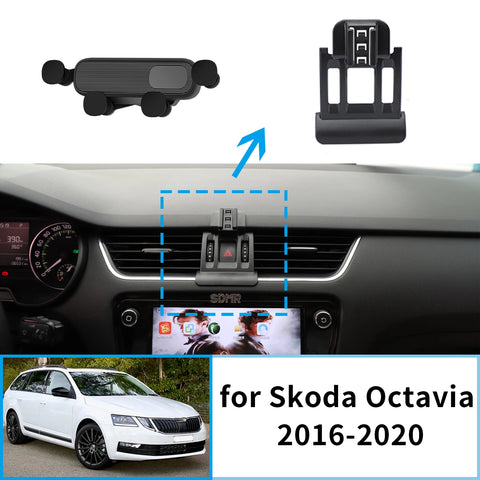 Fast Charging Phone Mount for Skoda Octavia 2016–2020 Car Phone Holder OEM