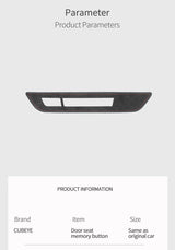 For BMW 5er G30 G38 6GT G32 Seat Memory Button  Panel Trim Frame Sticker Car Premium Interior Tuning Accessories Made of Alcanta