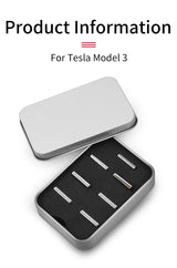Chrome Window Button Trim for Tesla Model 3 Interior