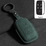 Suede Car Key Case Cover For Land Rover Range Rover Sport Evoque Velar Discovery 5 Sport