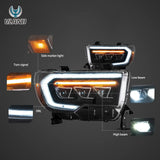 LED Matrix Headlights for Toyota Tundra Sequoia Car Interior Accessory Vland