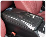BMW 3 4 5 6 7 Series X1 X3 X4 X5 X6 X7 Central Armrest Box Cover ABS Carbon Fiber