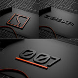 For ZEEKR 001/X/007/7X Zeekr001 Car Badge Modification Blackened Tail Logo Sporty Modified Letters