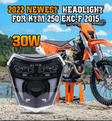 Motocross Enduro Dual Sport Light E24-mark Motorcycle LED Headlight For KTM TC FE TE EXC XCW XCF 125 250 300 350 450 530 690