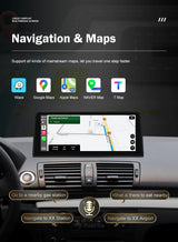 Wireless CarPlay Android Auto Screen for BMW 1 Series 2004-2012