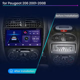 9-inch Android Multimedia Player for Peugeot 206 2000–2008 Android Head Unit JIUYIN