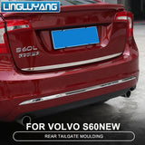 Chrome Stainless Rear Bumper Trim for Volvo S60 2012 Car Interior Accessory LINGLUYANG