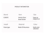 For Audi A4L A4 S4 A5 S5 Made of Alcantara Door Handle Bowl Trim Protective Sticker Anti-Scratch Car Interior Tuning Accessory