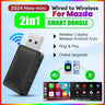 2-in-1 Wireless CarPlay and Android Auto Adapter for Mazda