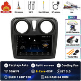 2K QLED Android Head Unit for Renault Sandero Logan 2 2014–2019