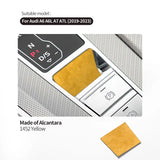 For Audi A6 A7 A7L(2019-2023) Sport Made of Alcantara Center Console Handbrake Button Knob Trim Sticker Interior Accessories