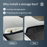 Smart #1 #3 Door Side Storage Box Front Rear Door Handle Tray Organizer Tidying TPE Car Accessories Black Car Interior Access