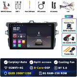 9-Inch 2K QLED Android Head Unit for Toyota Corolla 2007–2013