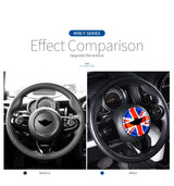Steering Wheel Emblem Frame Cover for MINI Cooper Car Interior Accessory GMUNI