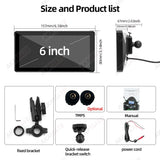 6-inch Wireless CarPlay Monitor for Motorcycles ATVs Android Head Unit AKAMATE