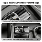 For Chevrolet Silverado (2022-2023) Carbon Fiber Center Console Gear Shift Knob Cover Car Interior Accessory OEM