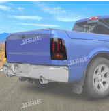 Tail Light Cover Black ABS For Dodge RAM 1500 2009-2017