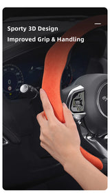 Jaguar Premium Suede Snap-On Steering Wheel Cover