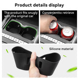 Chery OMODA 5 C5 E5 EV Model 2024 2025 Cup Holder Shock-Absorbing Storage Tray TPE Central Armrest Cup Box Tidying Car Interi