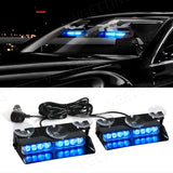 2-in-1 LED Emergency Strobe Warning Light Bar Kit LED Ambient Light MAGIC COLORM Blue