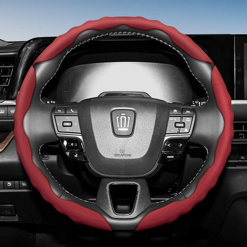 Breathable Sports Wheel Cover for Crown Sedan Car Interior Accessory Hocasen Red 3-Piece Set