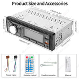 1Din Bluetooth MP3 Car Radio with LCD Universal
