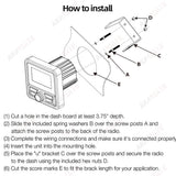 Waterproof Square MP5 Marine Stereo Radio for RV and Boat