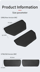 Seat Back Anti-Kick Cover for Toyota GR86 GT86 BRZ