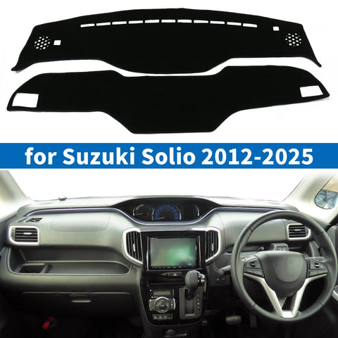 Custom Fit Plush Dashboard Cover Mat for Suzuki Solio 2012-2025 Dashboard Mat CATUSIKI