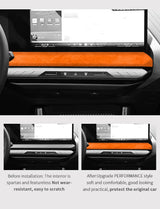 For BMW X3 G45 G48 (2025-) Under The Central Control Instrument Panel Screen Trim Stickers Interior Accessory Made of Alcantara