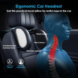 Memory Foam Car Pillow for Travel Adjustable Neck Support Cushion Universal Headrest for Passenger Seat Car Interior Accessor