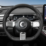 Wavy Sports Leather Steering Wheel Cover Smart Fortwo