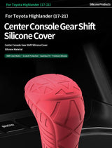 Made of Silicone For Toyota Highlander (2017-2021) Car Control Gear Shift Knob Boot Cover Car Interior Accessory OEM