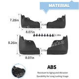 Mudguards ABS Splash Guards Chrysler 300C 2015-2024 Car Interior Accessory HEBE