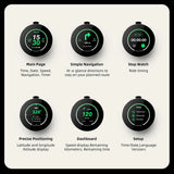 2.1in Round GPS Nav Speedometer Universal Motos Car Interior Accessory EKIY