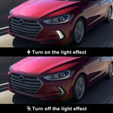 LED Fog Lights DRL for Hyundai Elantra 2016-2018 Car Interior Accessory MAGIC COLORM
