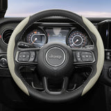 Steering Wheel Cover Leather Breathable for Jeep Wrangler