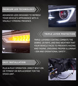 LED Headlights with Dual Beam Projector for Lancer Evo X