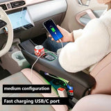 For Leapmotor T03 20-25 Car Leather Armrest Box Central Console Storage Wireless Fast Charging Armrest Organizer Accessories