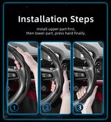 Carbon Fiber Steering Wheel Cover for Audi A4 A6 Q5