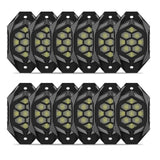 RGB LED Rock Lights For Truck ATV UTV Jeep Off-Road Boat APP Remote Control Car Underglow Neon Lighting Wheel Well Light 12v 24v